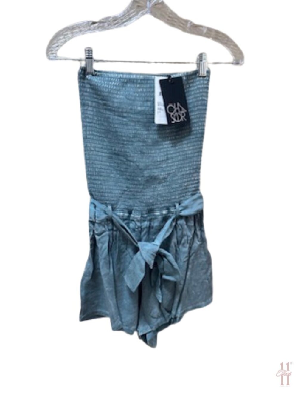 NEW Chaser Blue Cloud Wash Sleeveless Short Romper - Women's Small